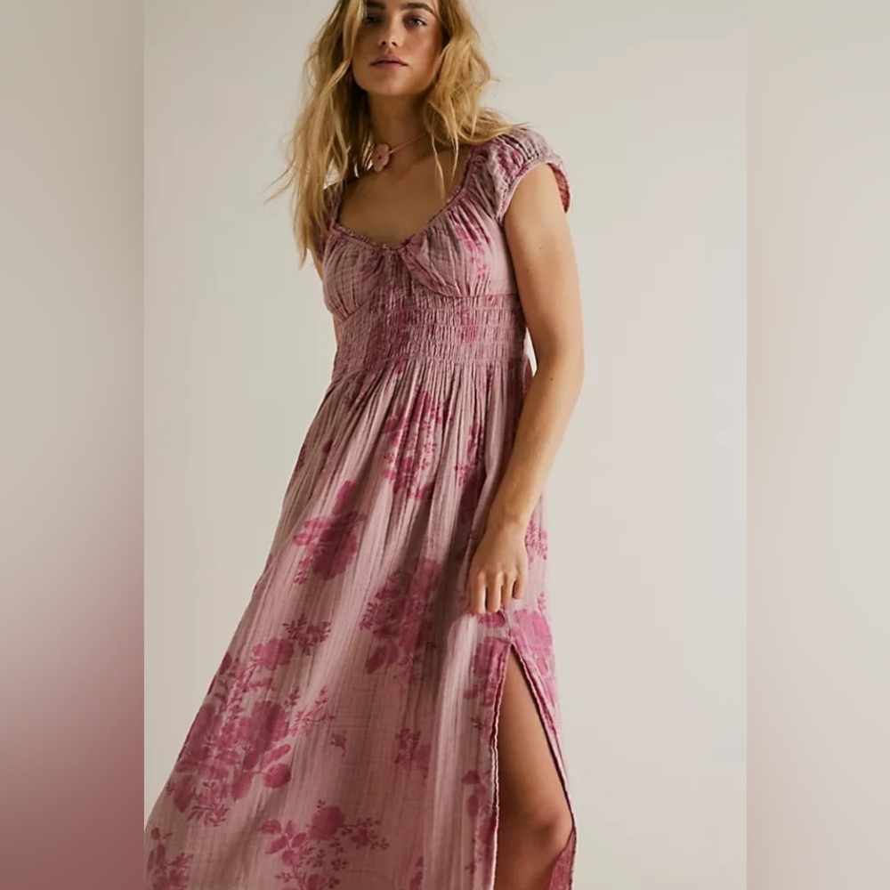 Free People Forget Me Not Dress - XL Pink